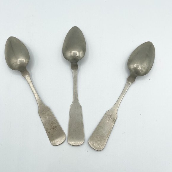Hall & Elton Antique Spoons Set of 3 RARE 1850-1899 Wallingford, Connecticut CT - Picture 7 of 13